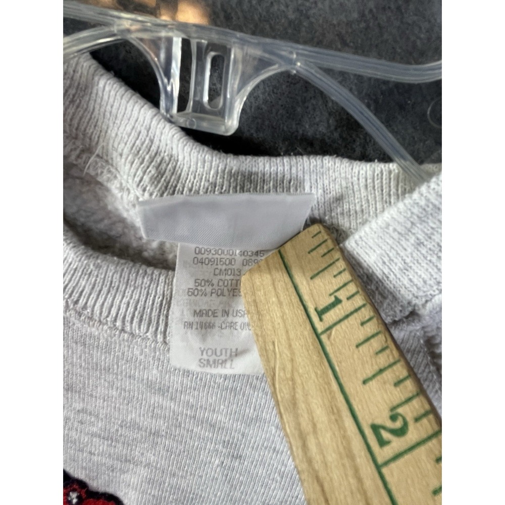 Lee Kids VTG Dinosaur Sweatshirt Gray Youth Small USA Embroidered See All Pics - Picture 6 of 11